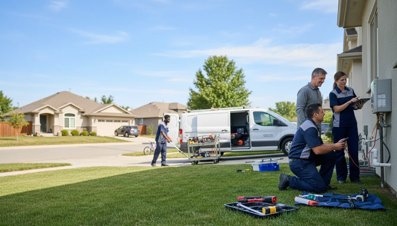 Tankless water heater service in Broadlands, IL